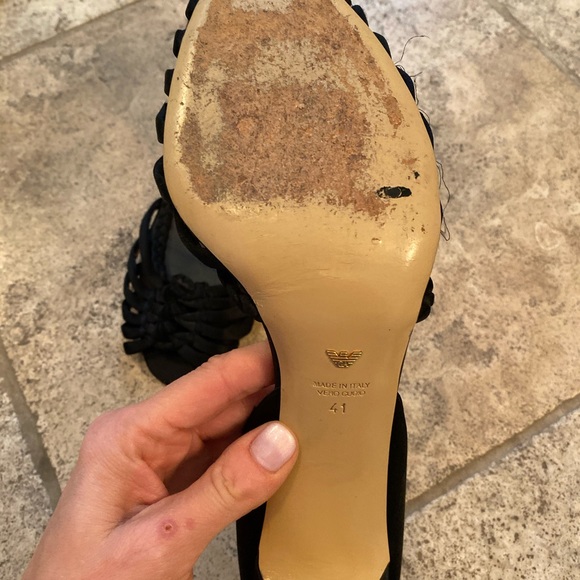 Emporio Armani satin d’orsay heels - Picture 3 of 4